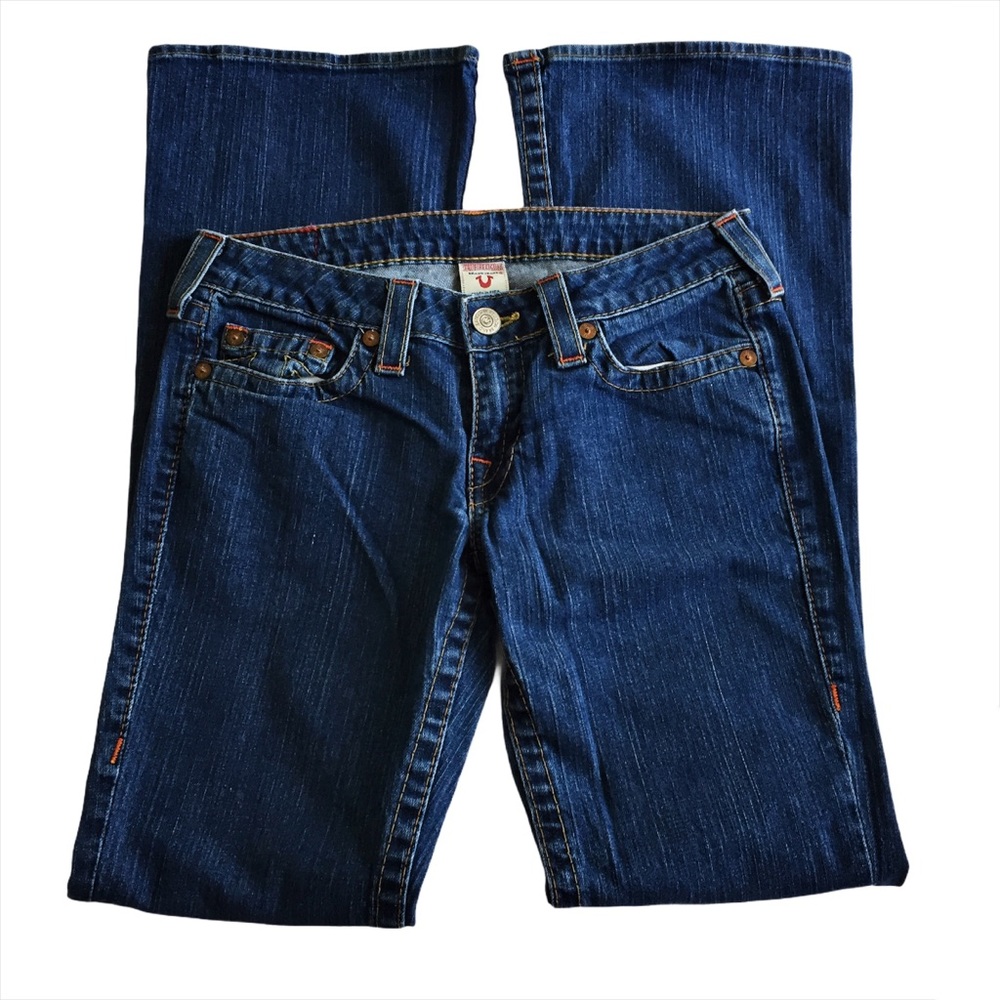 TRUE RELIGION Wide Leg Bobby Jeans Sz 29 - Picture 3 of 7